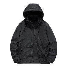 Herren wasserabweisende Kapuzen-Fieldjacke mit Thermofutter und verdecktem Reißverschluss Shop Nory