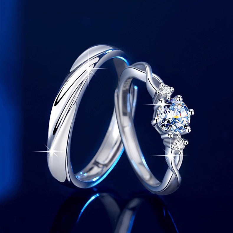 Damen eleganter Verlobungsring mit funkelnden Zirkonia Shop Nory