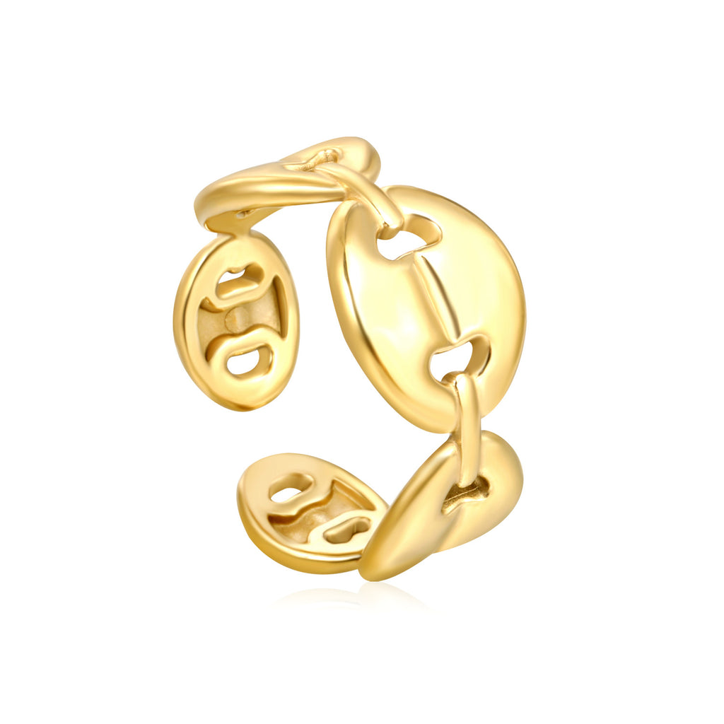 Damen Zierlicher Ring im Pflanzenmotiv Shop Nory
