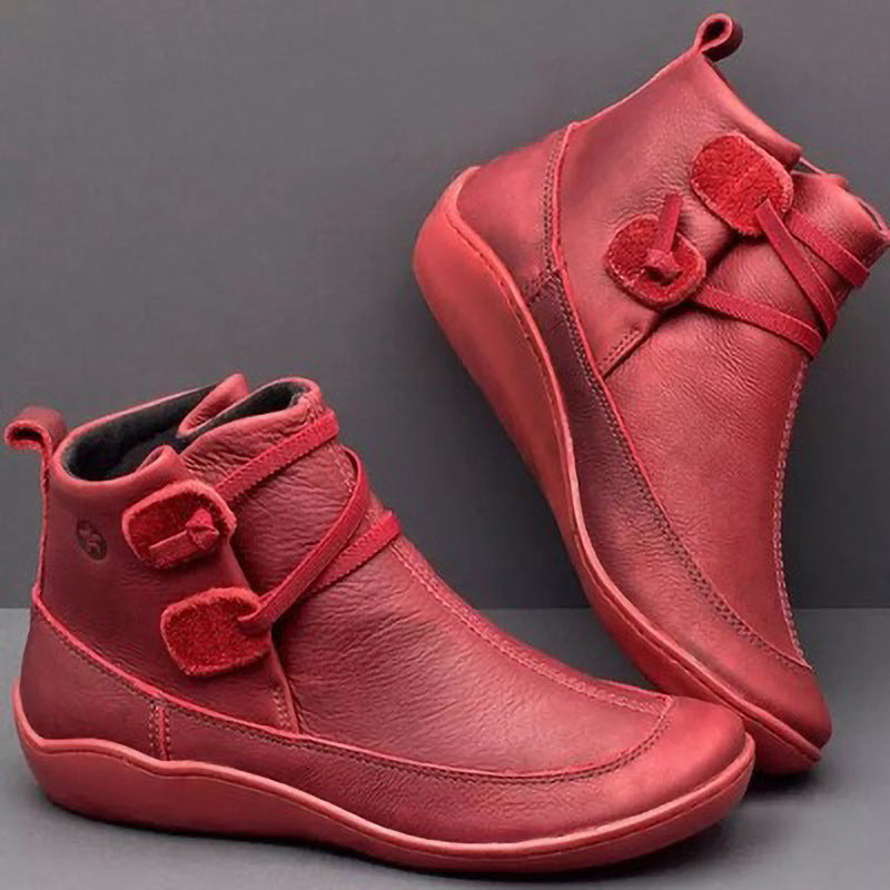 Damen Elegante stiefeletten mit praktischem Schnallen-Design
