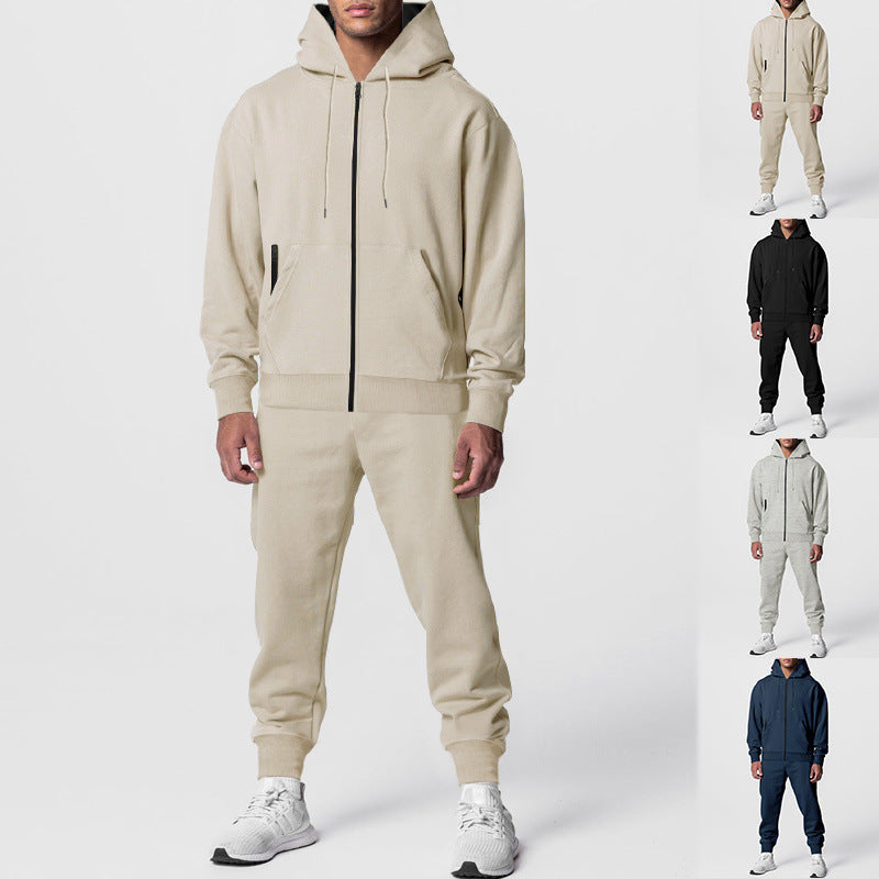 Herren Komplettes Sweatset mit Reißverschluss-Hoodie und tapered Jogginghose Shop Nory