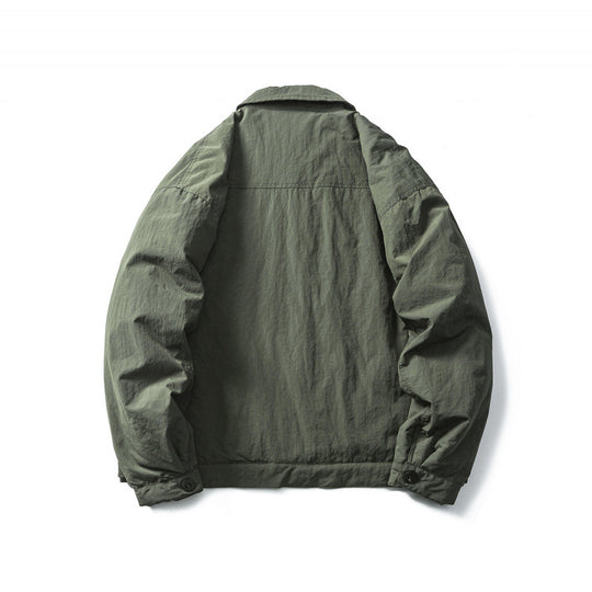 Herren Leichte Oversize-Fieldjacke im Workwear-Stil mit Hemdkragen und Knopfverschluss Shop Nory