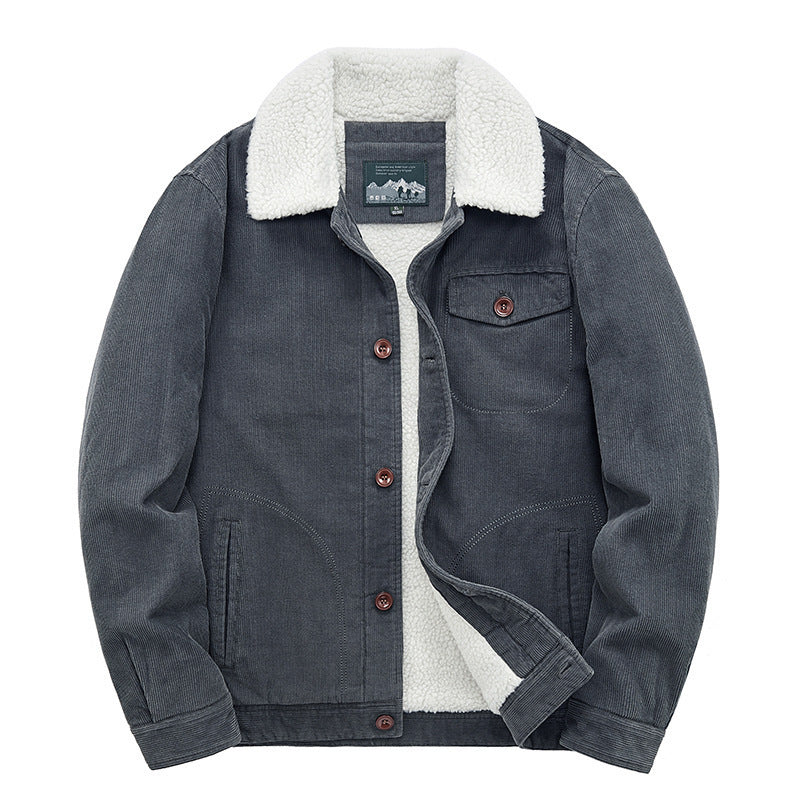Herren Lässige Cordjacke mit Teddyfutter Shop Nory 1787797411