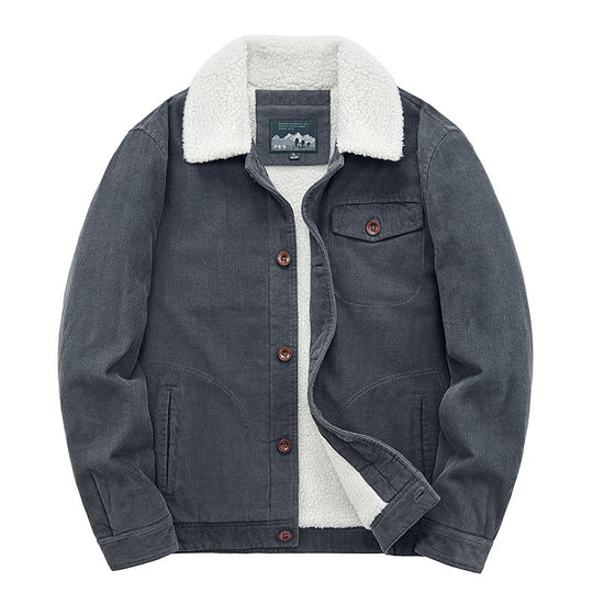 Herren Lässige Cordjacke mit Teddyfutter Shop Nory 1787797411