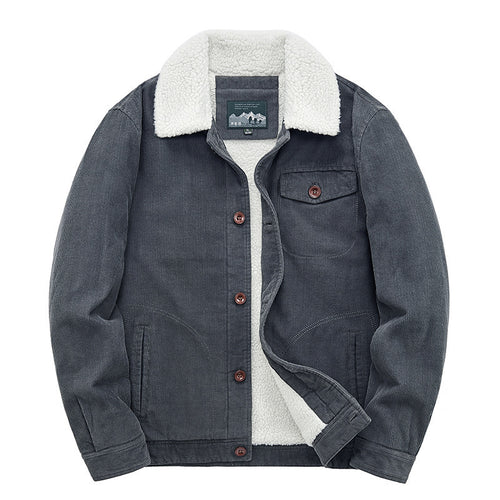 Herren Lässige Cordjacke mit Teddyfutter Shop Nory 1787797411