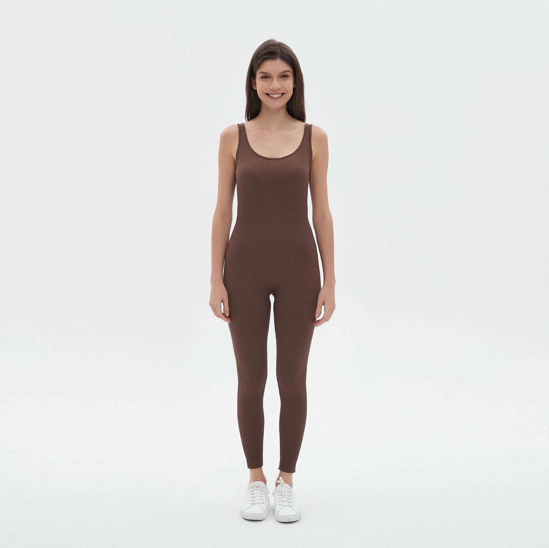 Damen figurbetontes Jumpsuit mit Spaghettiträgern