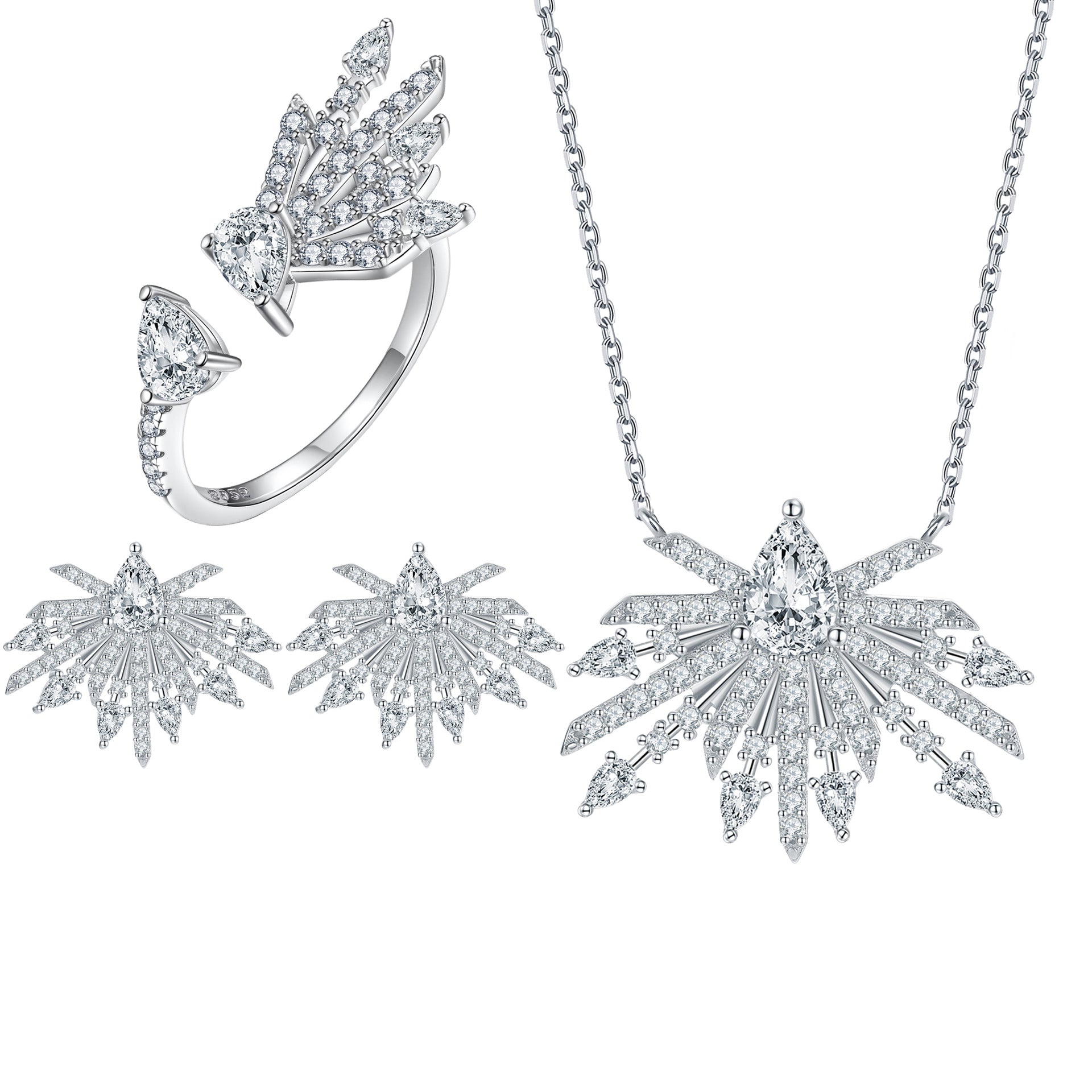 Damen eleganter Ring mit filigranen Zirkonia-Details und auffälligem Design Shop Nory