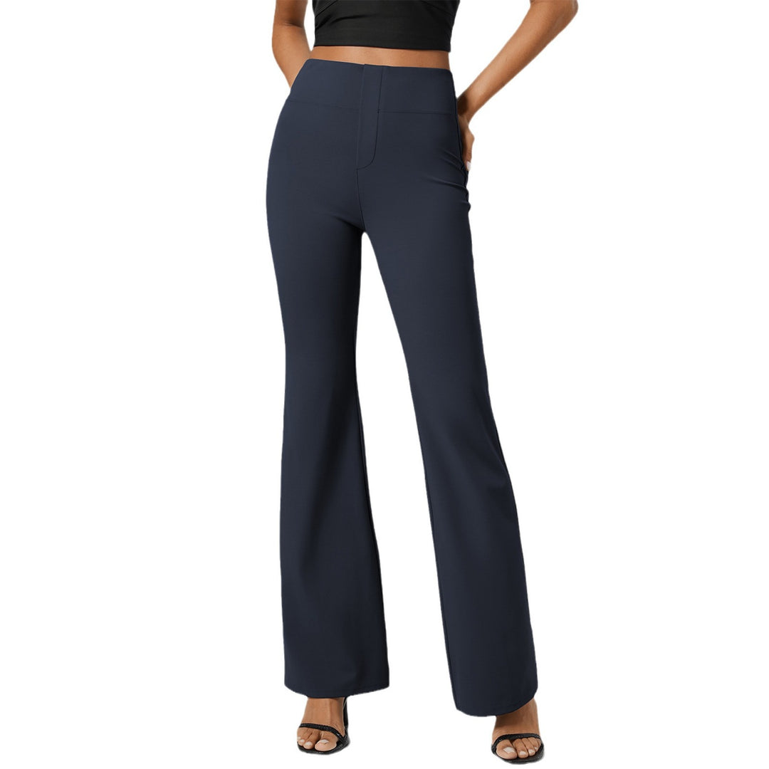 Damen High-Waist Stretch Schlaghose mit breitem Komfortbund Shop Nory