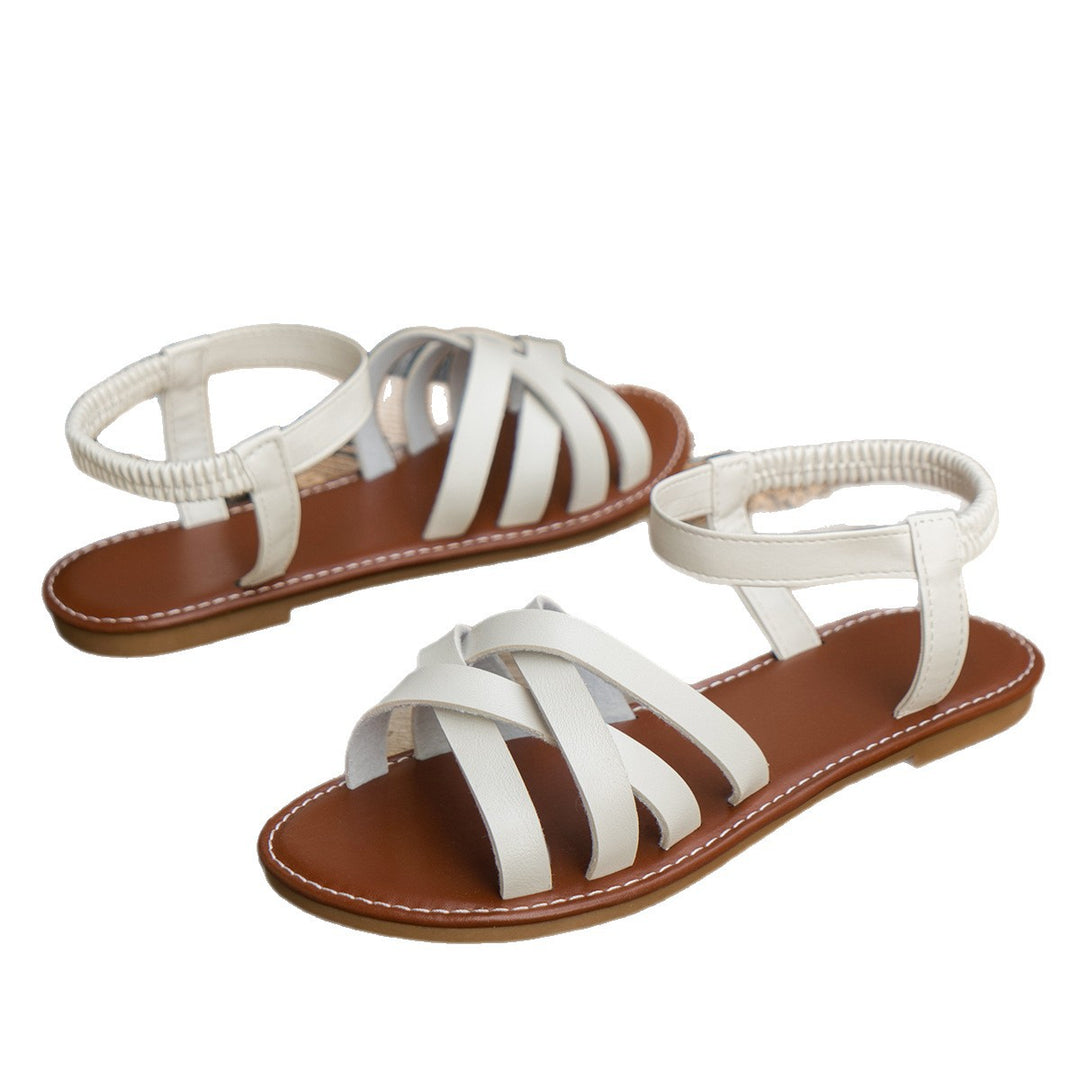 Damen Geflochtene Riemen‑Sandaletten mit elastischem Fersenriemen Shop Nory
