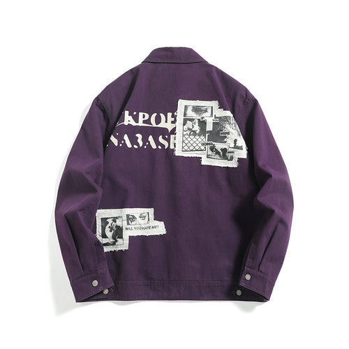 Unisex Kurzblouson im Workwear-Look mit diagonaler Reißverschluss-Brusttasche Shop Nory
