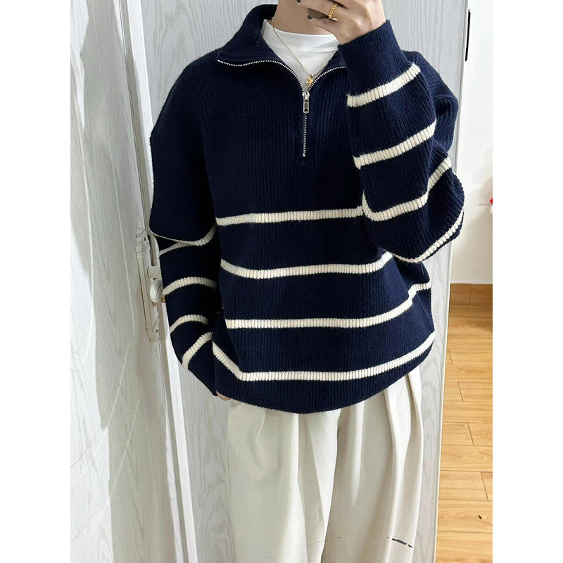 Damen Oversized Pullover mit Reißverschluss Shop Nory