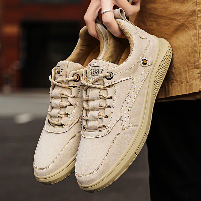 Herren Sneakers mit weichem Wildleder und atmungsaktiven Einsätzen Shopnory
