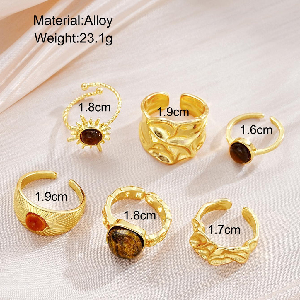 Damen Ring-Set mit künstlerischen und skulpturalen Designs Shop Nory