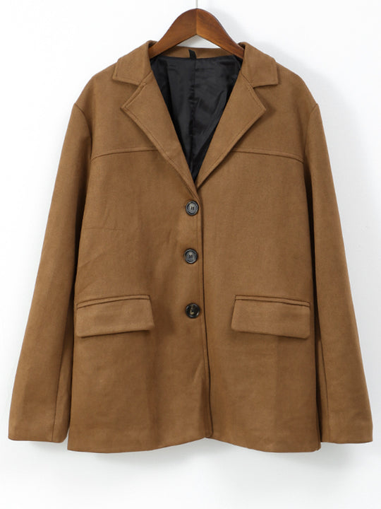 Damen Langer Doppelreihiger Trenchcoat aus Veloursleder-Optik mit Taillengürtel Shop Nory