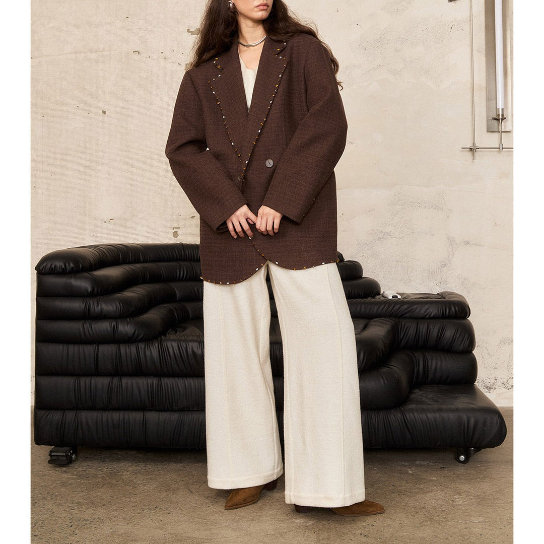 Damen Oversized Blazer mit Dekorstich Shop Nory