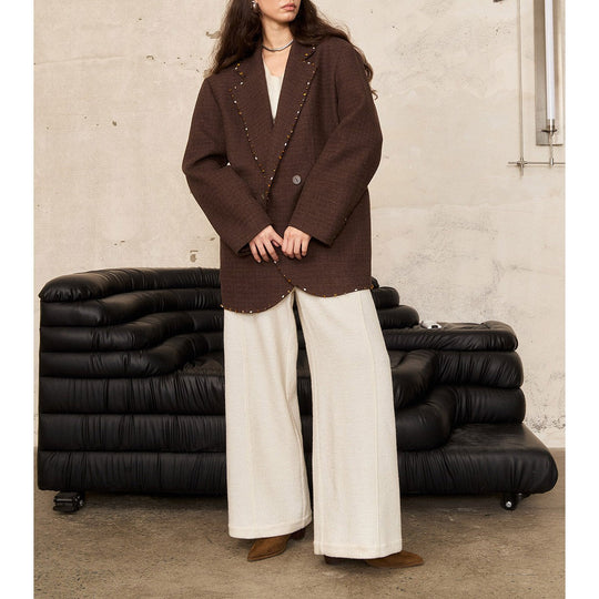Damen Oversized Blazer mit Dekorstich Shop Nory