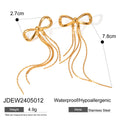 Damen Ohrhänger mit elegantem Schleifen-Design aus hypoallergenem Edelstahl Shop Nory