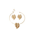 Damen Schmuckset mit kunstvollem Blattdesign Shop Nory