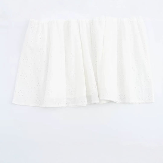 Damen Broderie-Anglaise Hemdblusenkleid mit Stufenrock Shop Nory