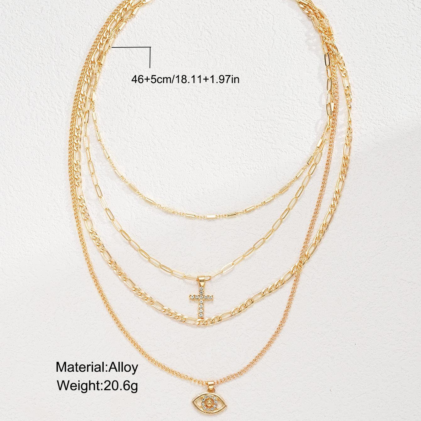 Damen Ketten-Halskette Set mit filigranen und modischen Anhängern Shop Nory