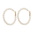 Damen Creolen mit hochwertigem Perlendesign Shop Nory