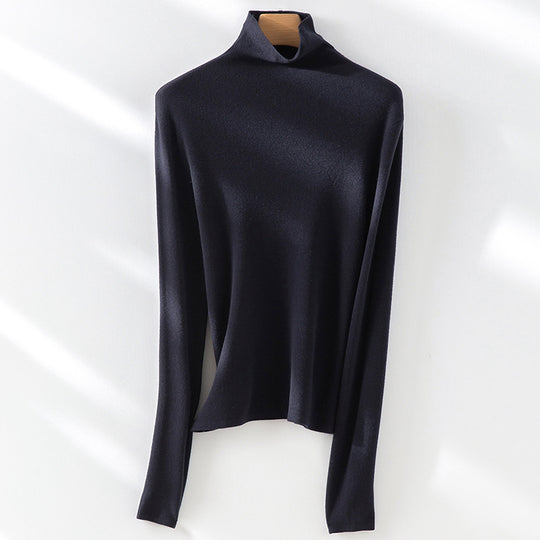 Damen Slim-Fit Feinstrick-Rollkragenpullover mit Stretch Shop Nory