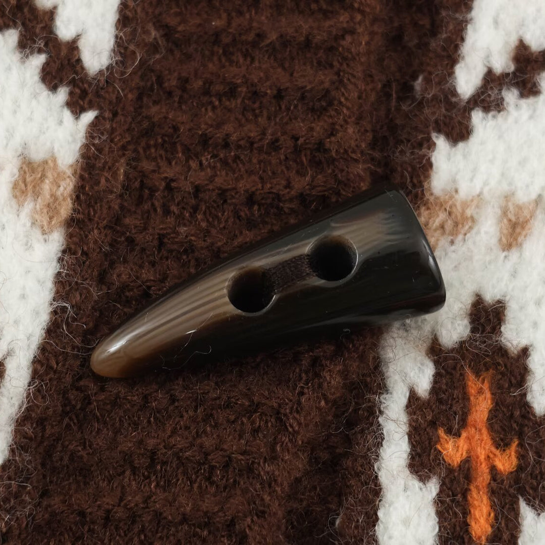 Damen Grobgestrickter Norweger-Cardigan mit Schalkragen und Hornknopfleiste Shop Nory