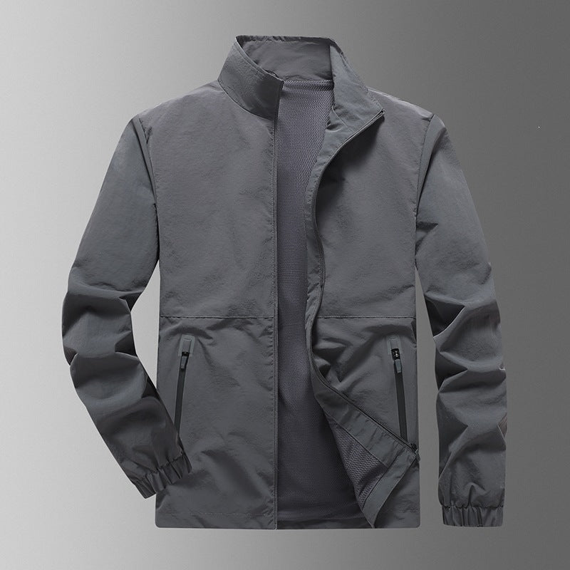 Herren Leichte Windjacke mit hohem Kragen Shop Nory
