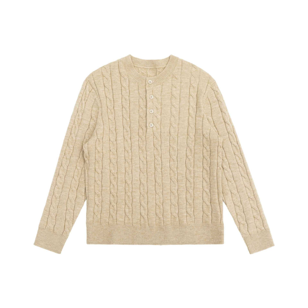 Damen Strick-Cardigan mit Zopfmuster und Rundhalsausschnitt Shop Nory