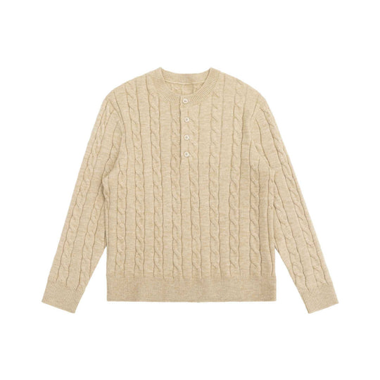Damen Strick-Cardigan mit Zopfmuster und Rundhalsausschnitt Shop Nory