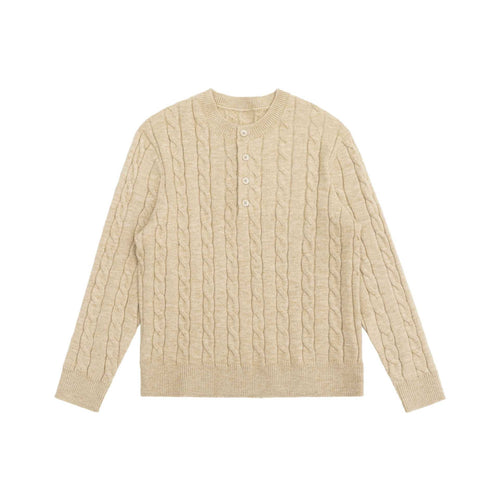 Damen Strick-Cardigan mit Zopfmuster und Rundhalsausschnitt Shop Nory