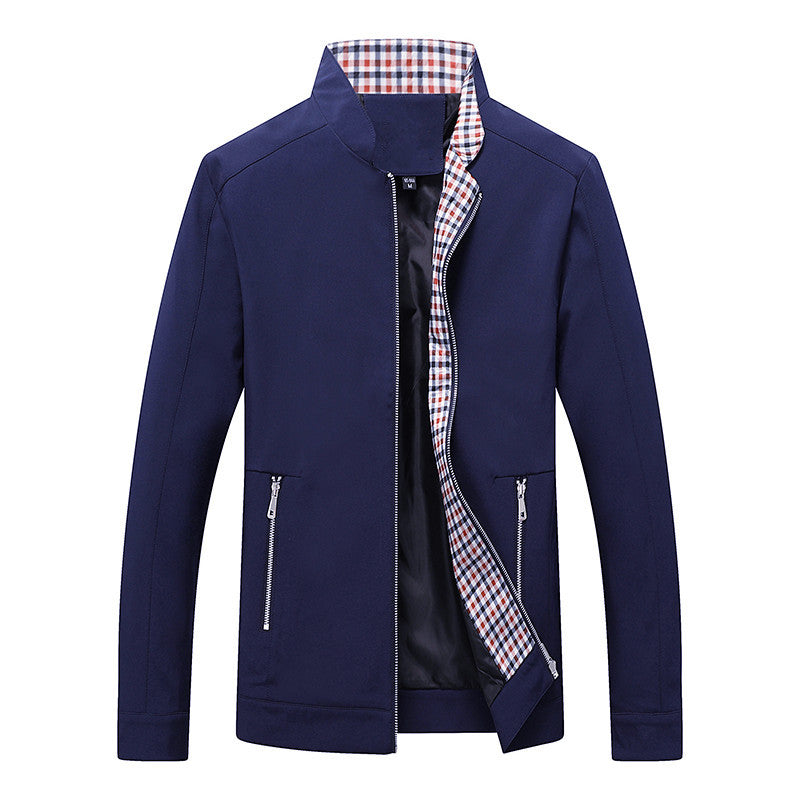 Herren Leichte Softshell-Blousonjacke mit Stehkragen und karogefüttertem Innenfutter Shop Nory