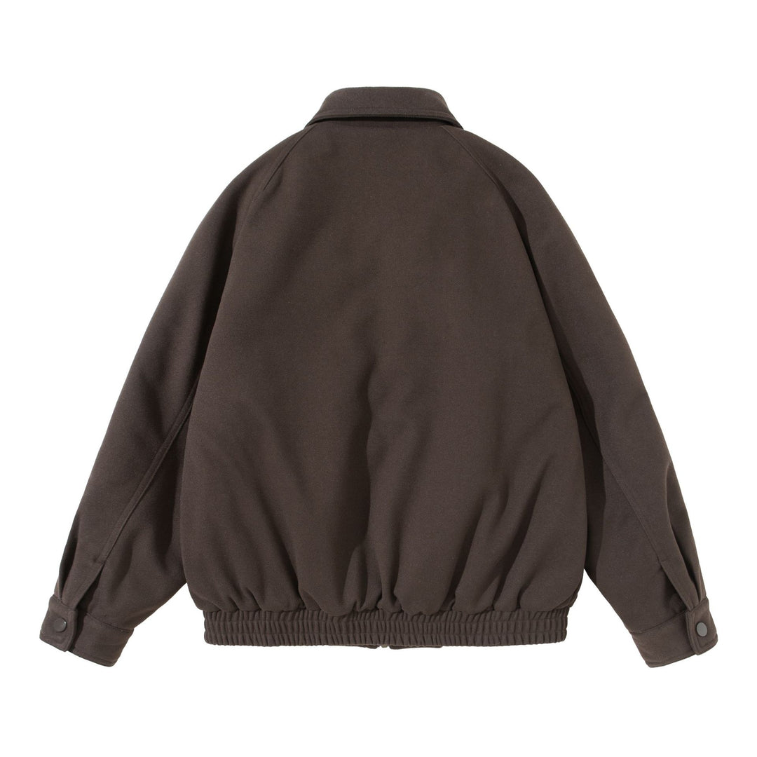 Unisex Boxy‑Blouson mit überlappender Frontpasse und elastischem Saum Shop Nory