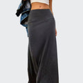 Damen Maxi-Rock aus weichem Stretch-Material mit hohem Taillenbund