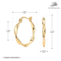 Damen Ohrhänger mit stilvollem, geschwungenem Design aus hochwertigem 925 Sterling Silber Shop Nory
