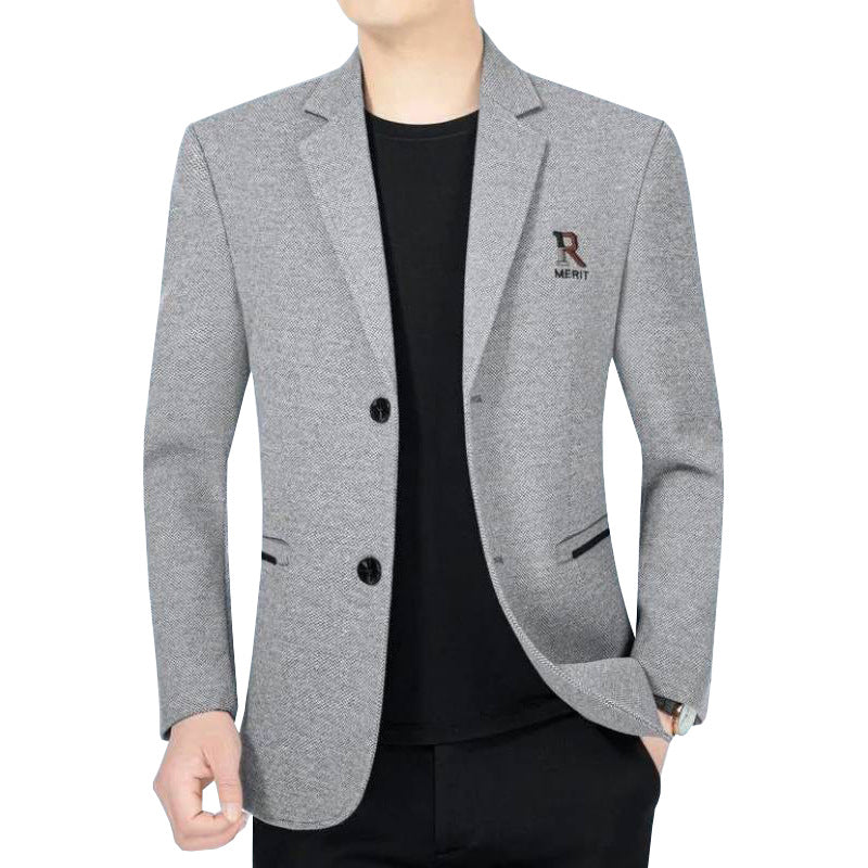 Herren Slim-Fit Sakko mit dezentem Logo und StrukturgewShop Norye Shop Nory