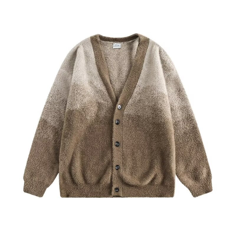 Damen Gemütliche Strickjacke mit Knopfleiste und V-Ausschnitt Shop Nory