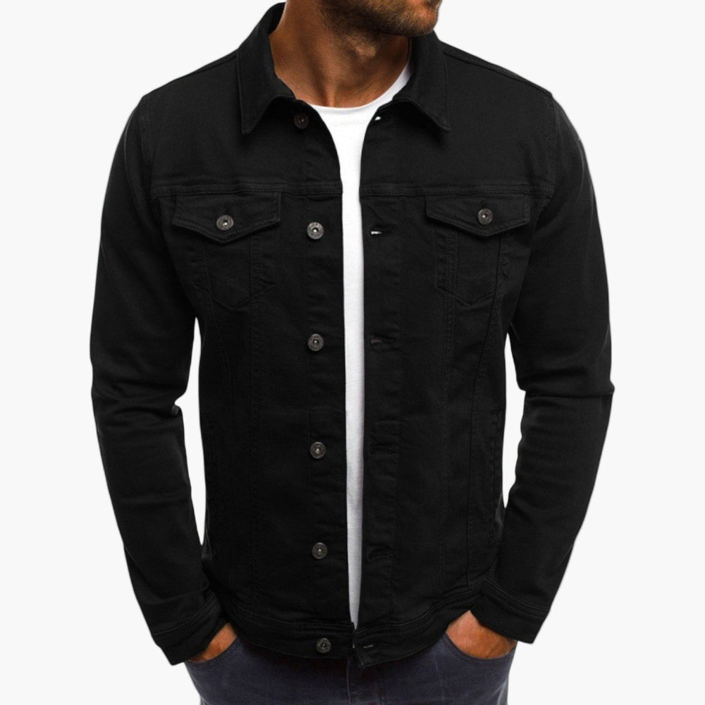 Shopnory | Jeansjacke Slim Fit - Klassischer Freizeit-Look für Alltag und Arbeit
