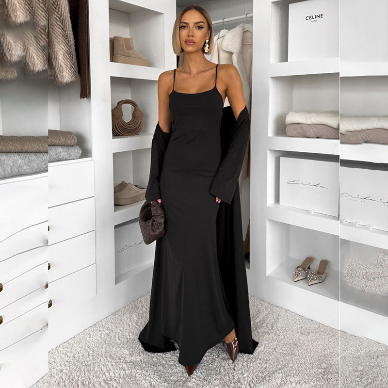 Damen Langes Maxikleid mit umschmeichelndem Schnitt Shop Nory