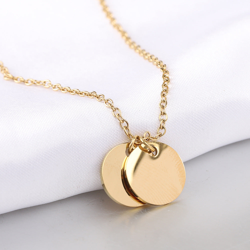 Damen Halskette mit gravierbarem Plättchen aus hochwertigem Edelstahl Shop Nory
