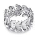 Damen Design Ring mit elegantem Blattmuster Shop Nory