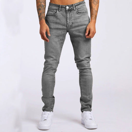 Herren Slim-Fit Jeans mit elastischem Komfortbund und modernen Details