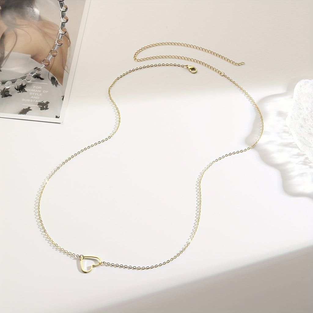 Damen Fußkettchen mit romantischem Herzdesign und feiner Gliederkette Shop Nory