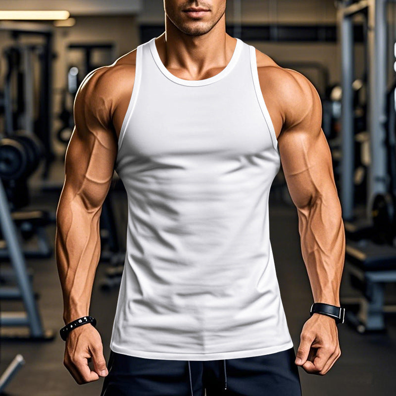 Herren atmungsaktives Fitness Tanktop mit Racerback-Schnitt