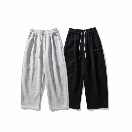 Unisex Weite Relaxed-Jogginghose aus French-Terry mit hohem Elastikbund und Kordelzug Shop Nory