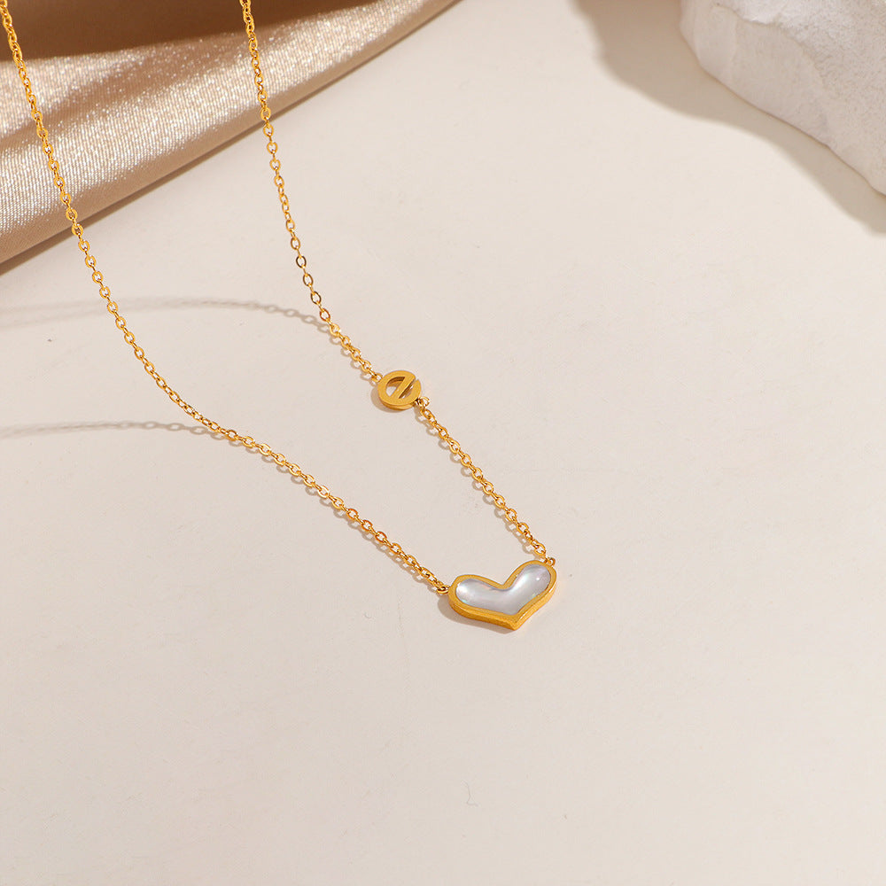 Damen Herzförmige Charm Halskette Shop Nory
