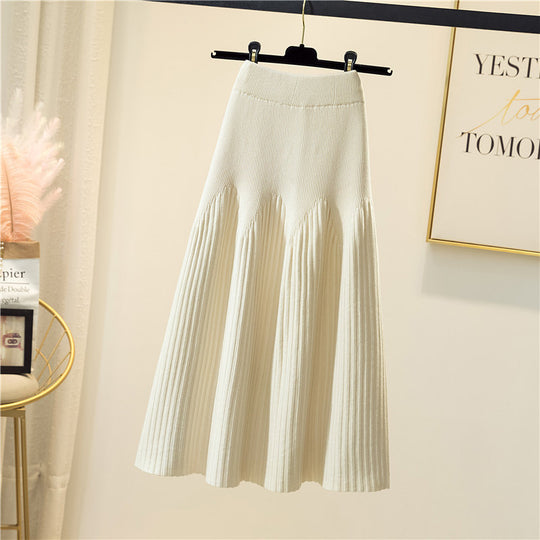 Damen Eleganter Plissee-Maxiröck mit voluminösem Saum Shop Nory