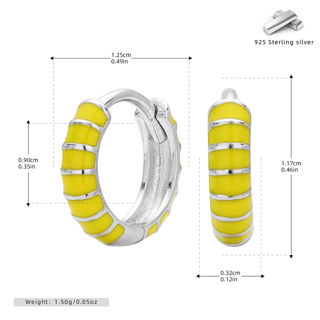 Damen Creolenohrringe mit modernem und strukturiertem Design Shop Nory