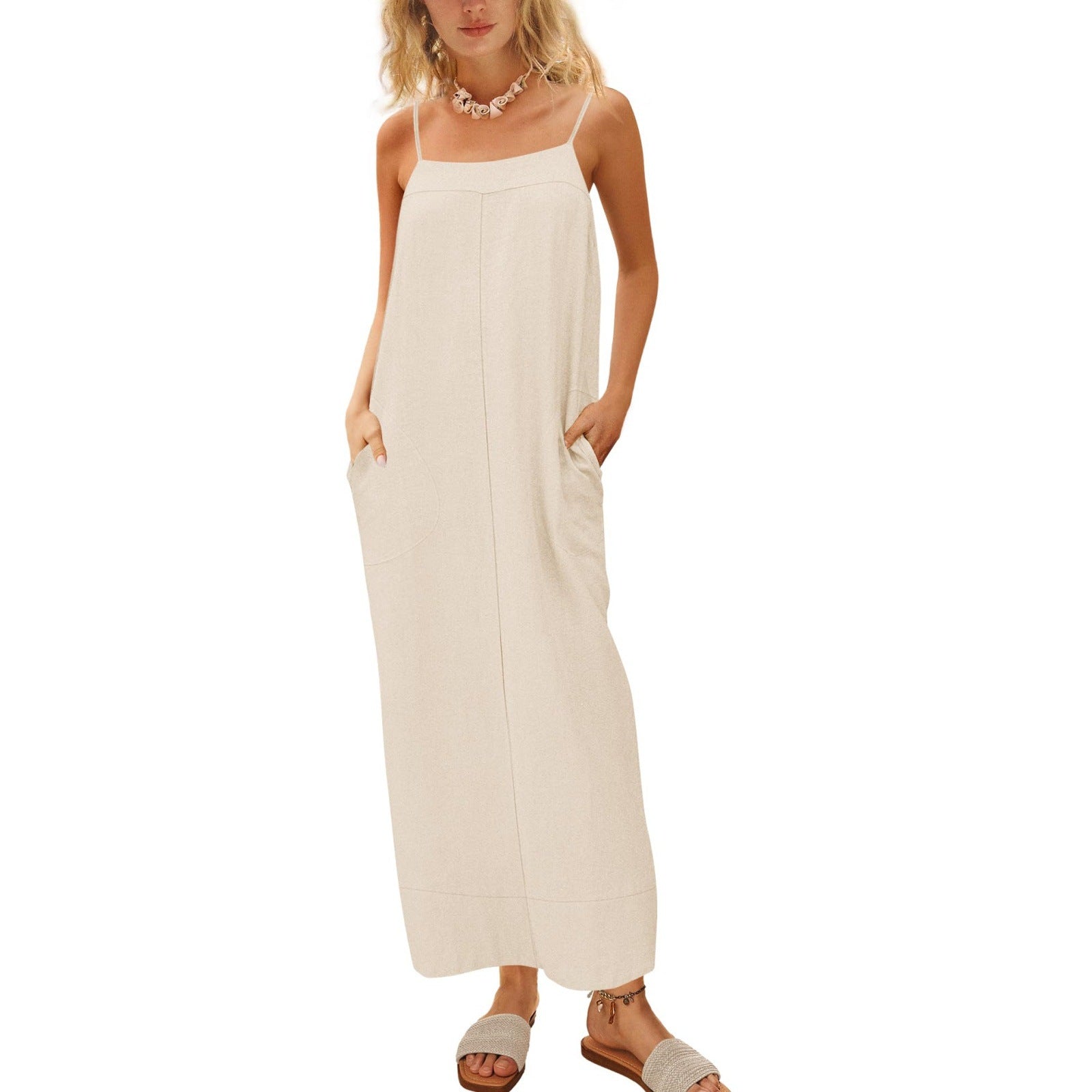 Damen Sommerkleid mit seitlichen Taschen