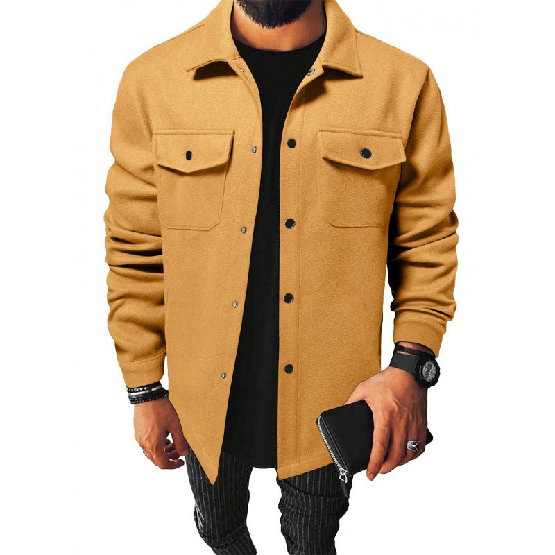 Herren stylische und warme Flanelljacke